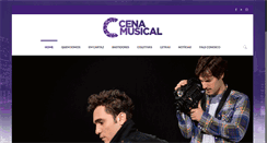 Desktop Screenshot of cenamusical.com.br